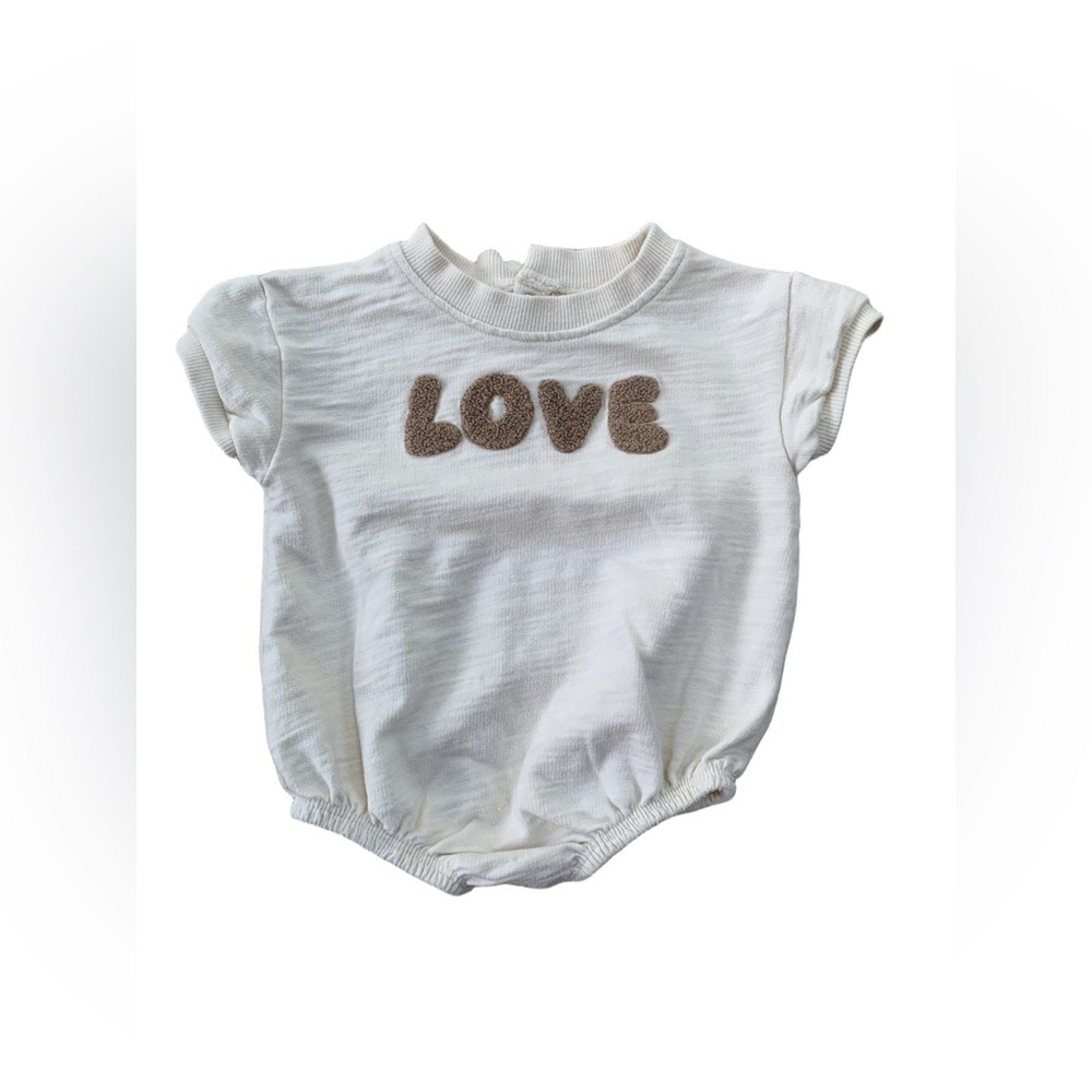 Grayson Mini Size 0-3 Months Love Embroidered Bubble Roper